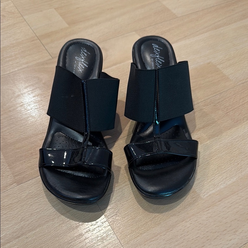 Dexter Women's Black Slide Sandals
